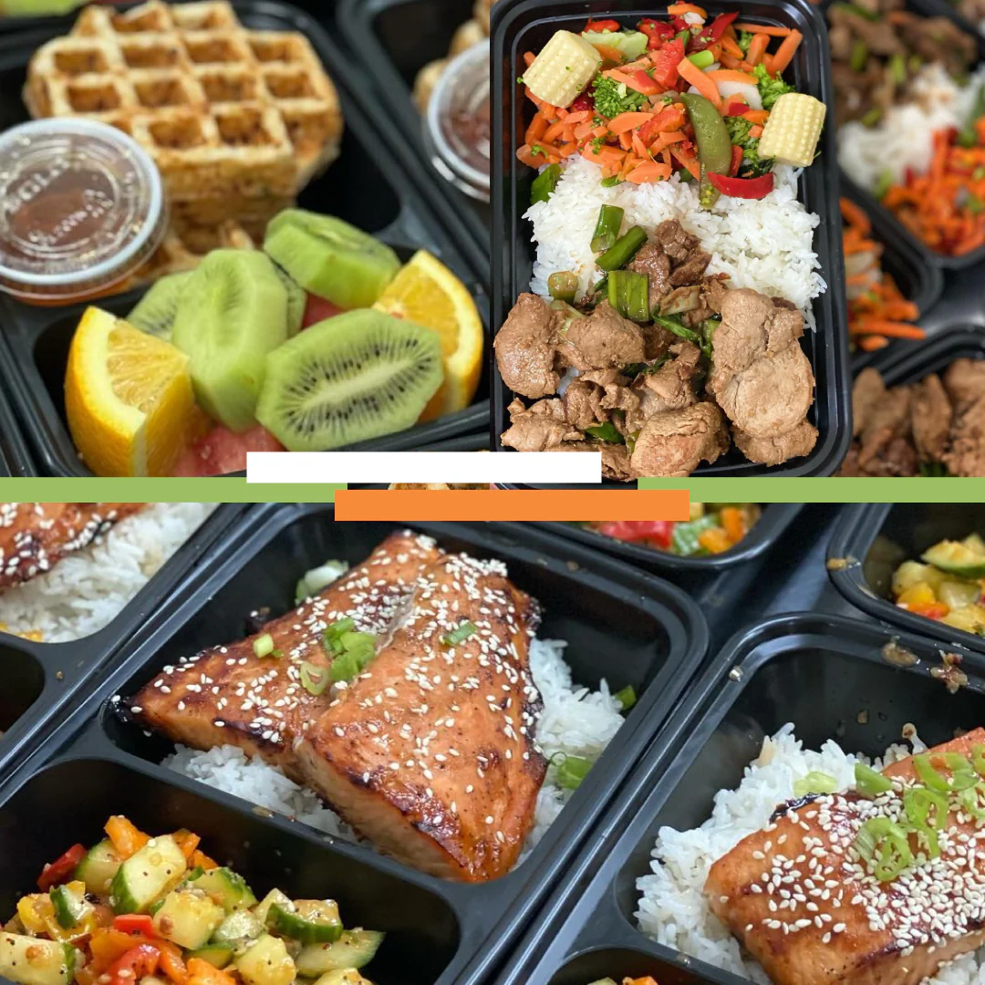 Full month calendar with meal slots